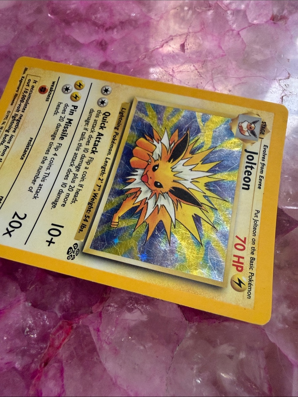Wizards Jolteon Jungle 4/64 Holo Rare English 70 HP Stage1 (From 1999) - Picture 3 of 9
